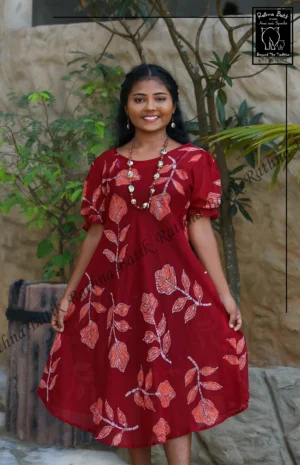 5DIV3854 Batik Frock